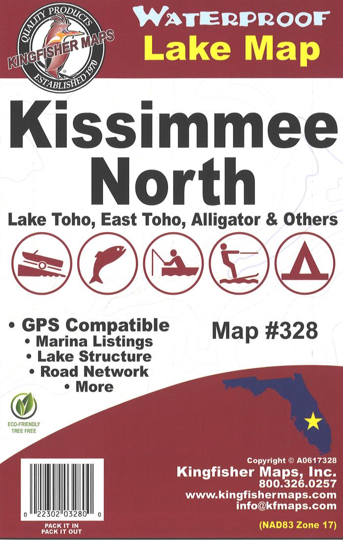 Cover of Kissimmee North Lake Map by Kingfisher Maps, Inc.