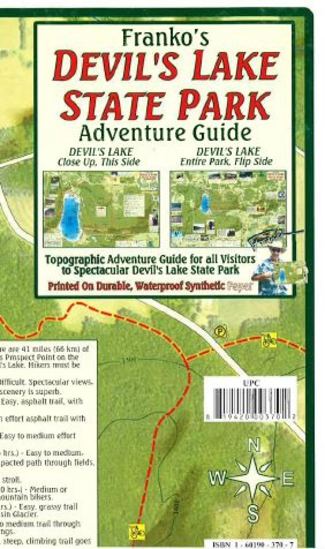 Cover of Devil's Lake State Park Map & Adventure Guide