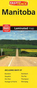 Manitoba Road Map by Canadian Cartographics Corporation