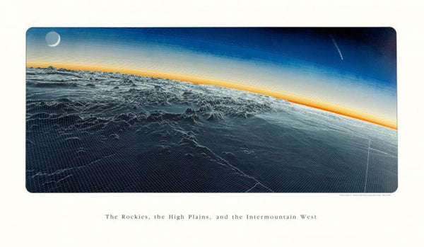 Cover of Rocky Mountains & Intermountain West Small Laminated by Raven Maps 