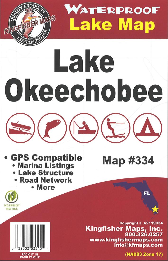 Cover of Okeechobee Lake Map by Kingfisher Maps, Inc.