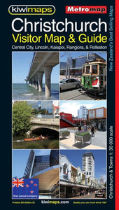Christchurch, New Zealand, Visitor and Tourist Metromap by Kiwi Maps