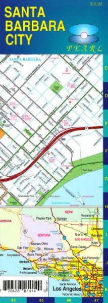 Cover of Santa Barbara and Goleta, California, Pearl Map, laminated by GM Johnson