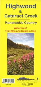 Highwood and Cataract Creek, Alberta Trail Map and Guide in One (waterproof) by Gem Trek