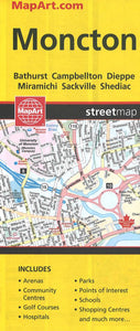 Moncton Map by Canadian Cartographics Corporation