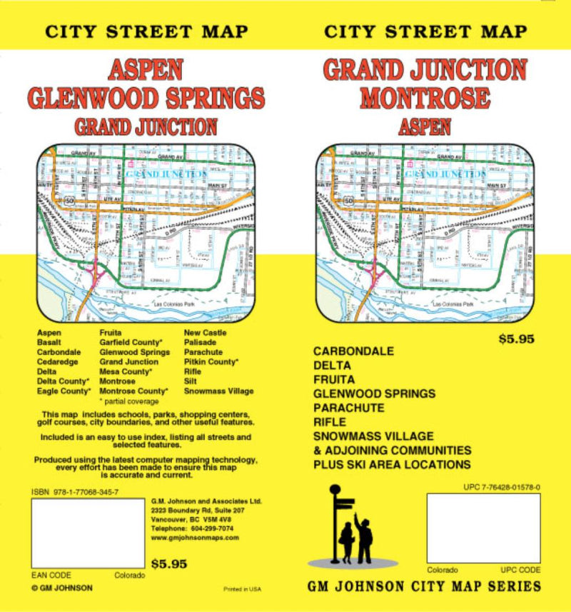 Cover of Grand Junction, Montrose and Aspen, Colorado by GM Johnson