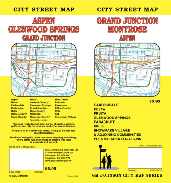 Cover of Grand Junction, Montrose and Aspen, Colorado by GM Johnson