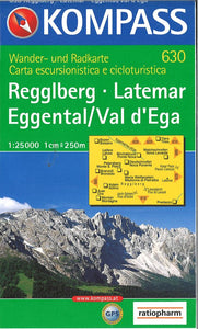 Reggiberg - Latemar - Egental / Val d'Ega Hiking Map By Kompass
