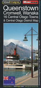 Queenstown and Central Otago Towns, New Zealand, Minimap by Kiwi Maps