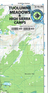 Tuolumne Meadows and High Sierra Camp Loop Trail Map by Tom Harrison Maps