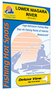 Lower Niagara River Fishing Map by Fishing Hot Spots