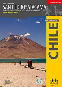 San Pedro de Atacama, Chile : Travel & Trekking Map by Trekking Chile