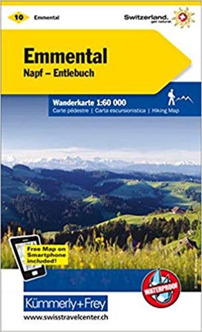 Cover of Emmental : Switzerland Hiking Map #10 by Kummerly + Frey