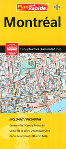 Montreal Laminated Street Map by Canadian Cartographics Corporation