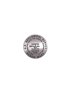 Gannett Peak, Wyoming Lapel Pin by Geo-Situ