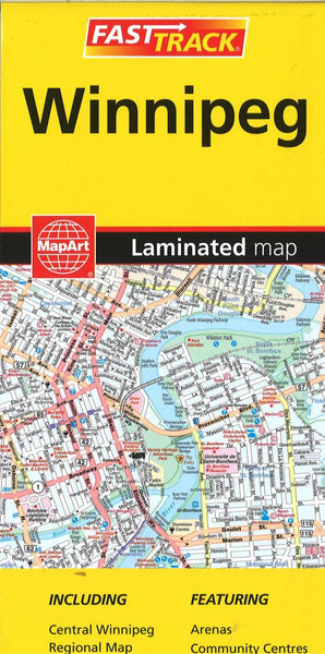 Cover of Winnipeg, Manitoba Fast Track Laminated Map 