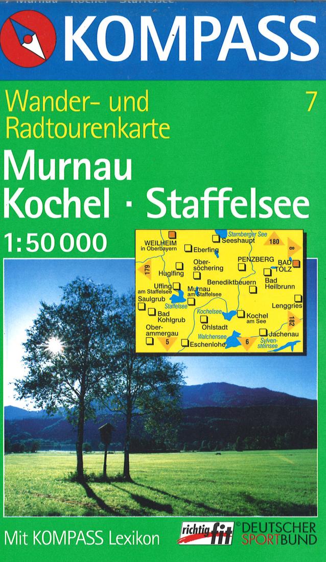 Cover of Murnau Kochel - Staffelsee Hiking Map By Kompass