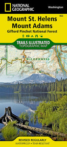 Mount St. Helens : Mount Adams : Gifford-Pinchot National Forest by National Geographic