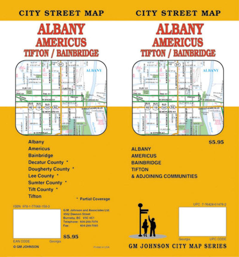 Cover of Albany, Americus, Tifton and Bainbridge, Georgia by GM Johnson