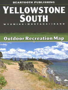 Yellowstone National Park, Wyoming, Montana and Idaho Outdoor Recreation Map with Topographic Shaded Relief by Beartooth Publishing