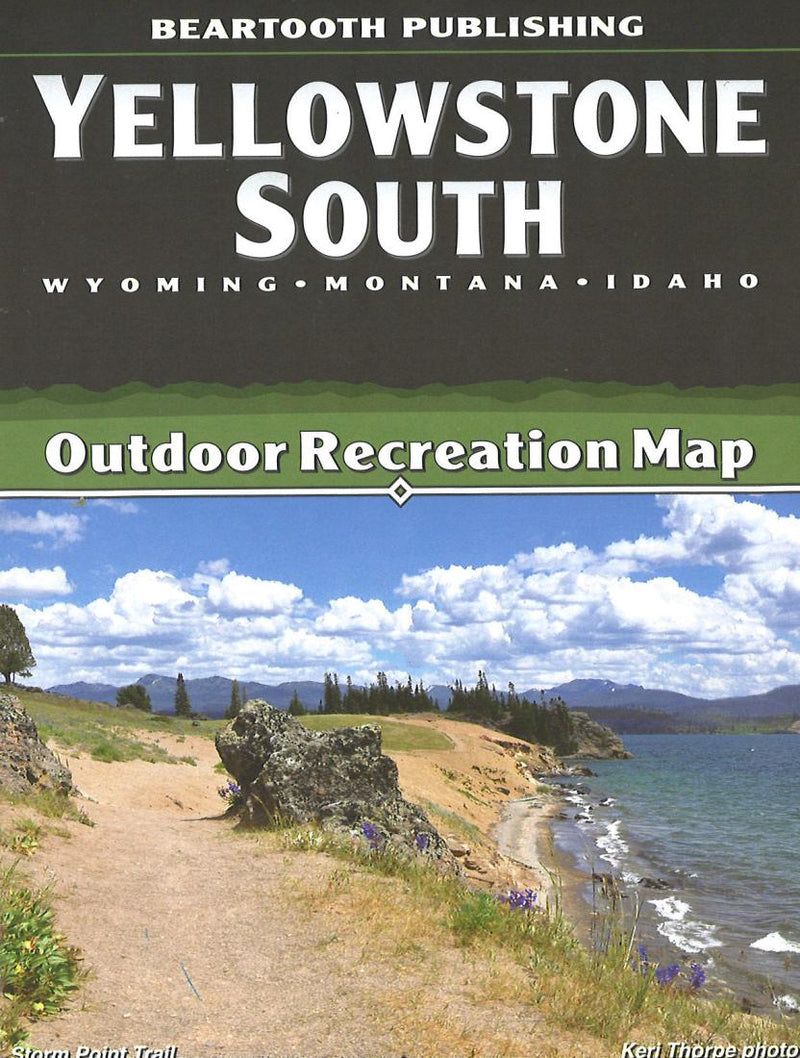 Cover of Yellowstone National Park, Wyoming, Montana and Idaho Outdoor Recreation Map with Topographic Shaded Relief by Beartooth Publishing