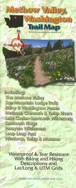 Cover of Methow Valley, WA, Trail Map by Adventure Maps