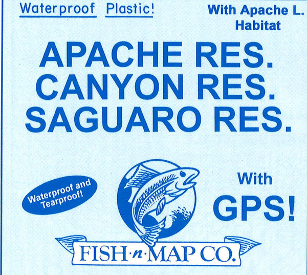 Cover of Apache/Canyon/Saguaro Fishing Map by Fish-n-Map Company