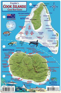 Cook Island Map & Fish Card by Frankos Maps Ltd.