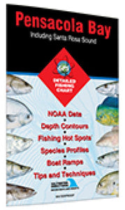 Pensacola Bay - Including Santa Rosa Sound Fishing Map by Fishing Hot Spots