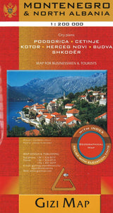 Montenegro Geographical Map by GiziMap