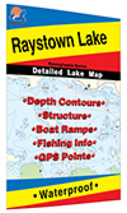 Raystown Lake Fishing Map by Fishing Hot Spots