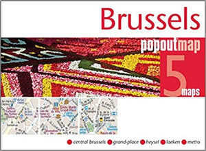 Brussels, Belgium, PopOut Map by PopOut Products