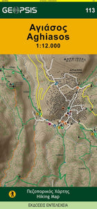 Agiasos, Greece, Hiking Map by Geopsis