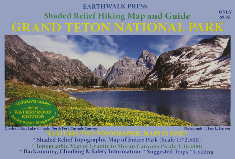 Cover of Grand Teton National Park, Wyoming  Hiking Map & Guide