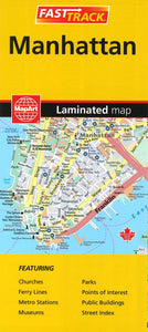 Manhattan Fast Track, Laminated Map by Canadian Cartographics Corporation