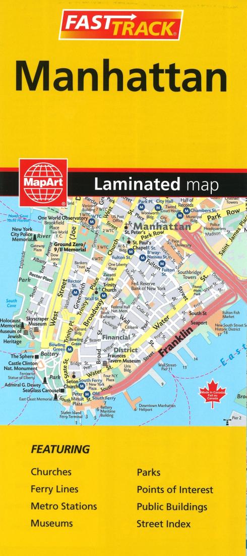 Cover of Manhattan Fast Track, Laminated Map 