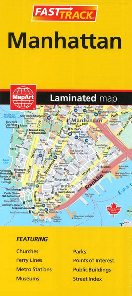 Cover of Manhattan Fast Track, Laminated Map 