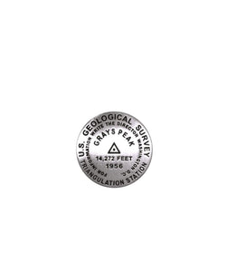 Grays Peak, Colorado Lapel Pin by Geo-Situ