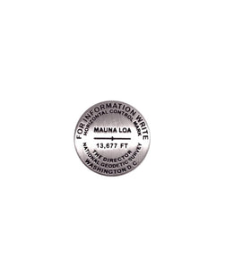 Mauna Loa, Hawaii Lapel Pin by Geo-Situ