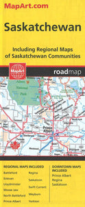 Saskatchewan Road Map by Canadian Cartographics Corporation