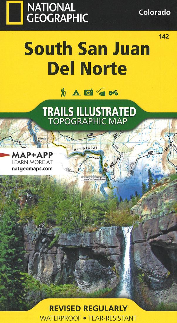 South San Juan & Del Norte Hiking Map Trails Illustrated #142 by National Geographic