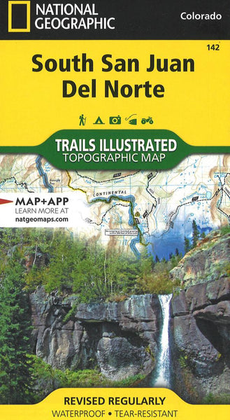South San Juan & Del Norte Hiking Map Trails Illustrated #142 by National Geographic