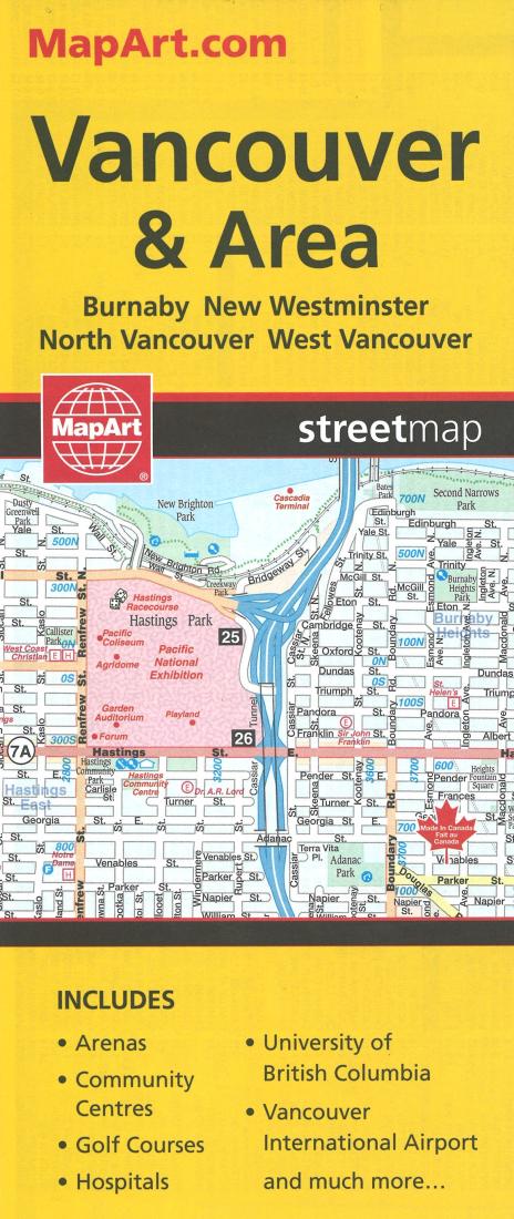 Cover of Vancouver & Area Street Map 