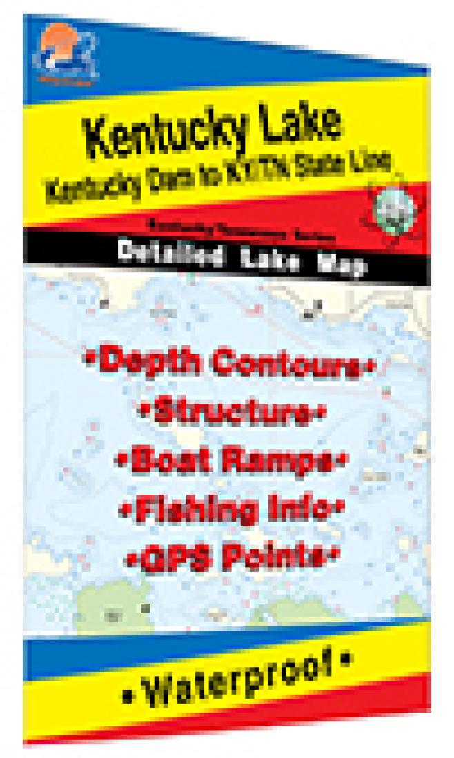 Cover of Kentucky Lake-North Fishing Map by Fishing Hot Spots