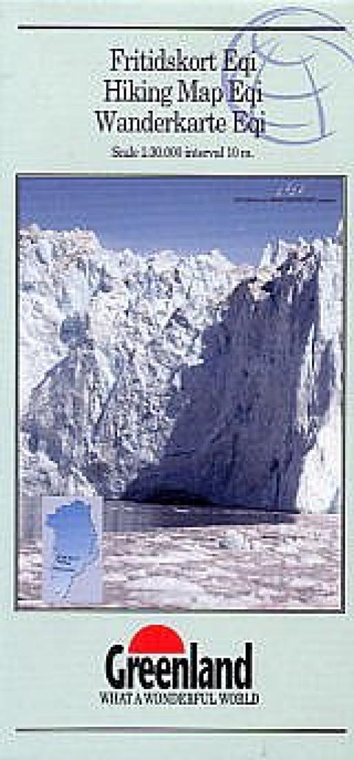 Cover of Hiking Map Eqi by Greenland Tourism