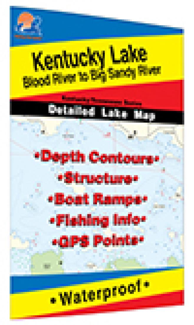 Cover of Kentucky Lake-Central Fishing Map by Fishing Hot Spots