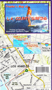 California Map, L.A. County Surf by Frankos Maps Ltd.