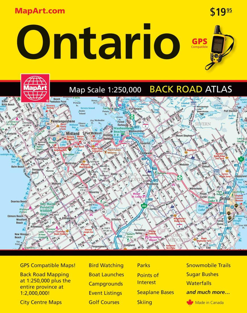 Cover of Ontario, Back Road Atlas 