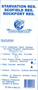 Starvation, Scofield, and Rockport Fishing Map by Fish-n-Map Company