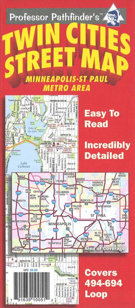 Cover of Twin Cities, Minnesota (494/694 loop) by Hedberg Maps